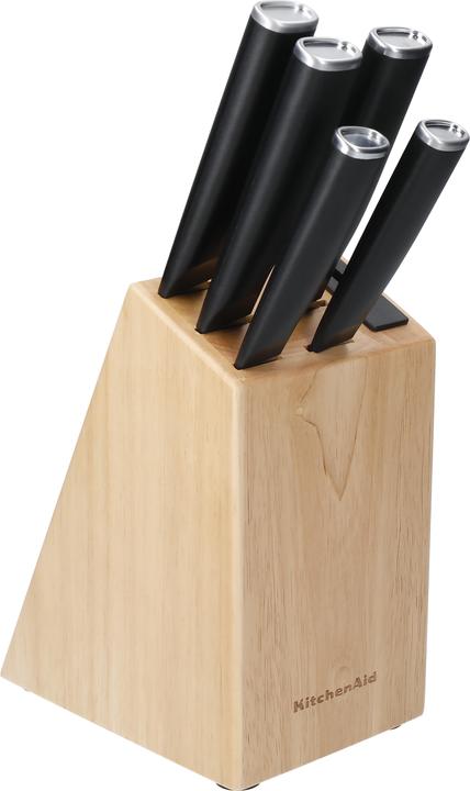 Produktbild KitchenAid Classic Messenblok Berkenhout 5-delig KE5PSTANOBG
