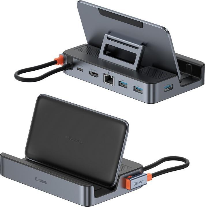 Image du produit Baseus Steam Deck 6in1 Adaptateur USB-C HUB (USB-C, 8.60 cm)