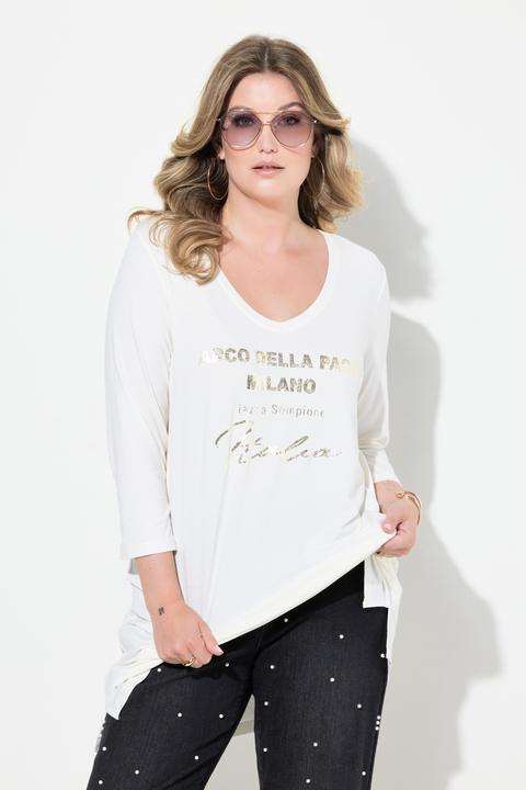 Produktbild Miamoda T-Shirt, Metallic-Statement, 3/4-Ärmel (42)