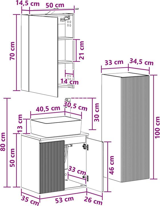 Produktbild vidaXL Badezimmer Set