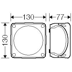 Thumbnail - Hensel, Abzweigdose, Öffnungsaufhängung n/t 5x4mm2 130x130x77mm grau IP66/67 KF 0604 G (62000053)