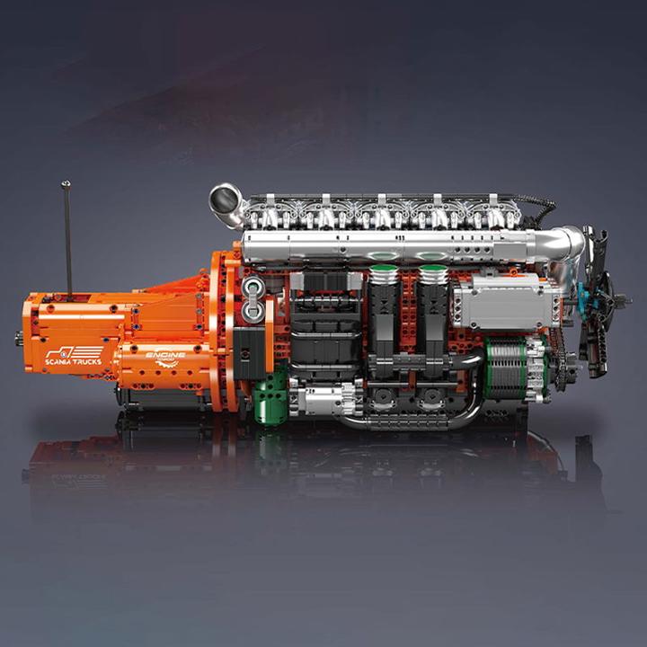 Image du produit Mould King Inline-6 Truck Motor & Getriebe