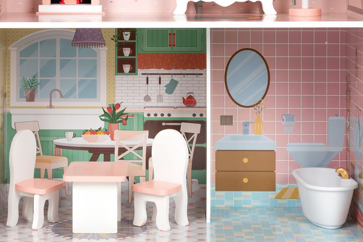 Actual product image EcoToys Toy Wden Barbie Doll House S8112