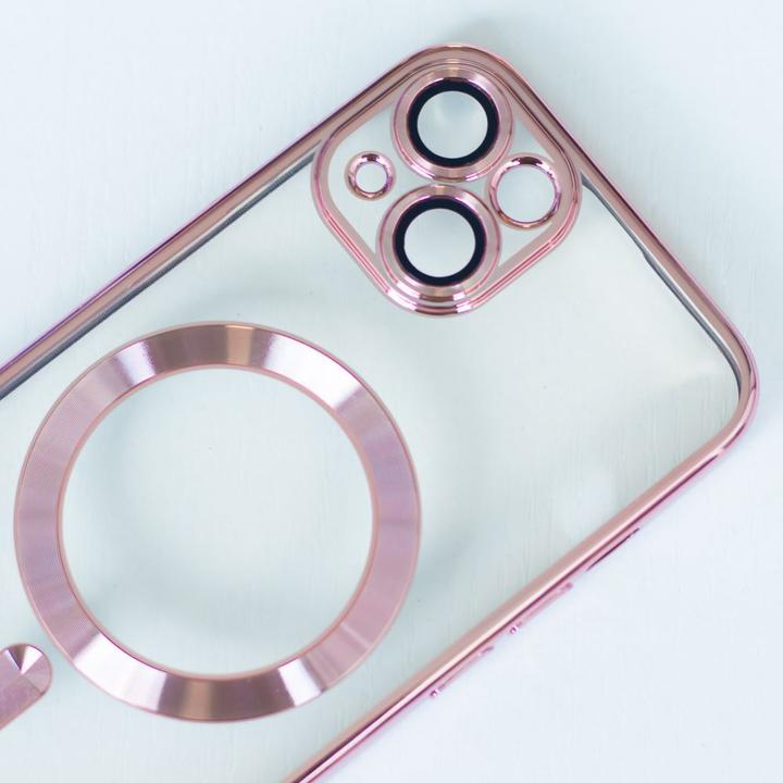 Produktbild OEM Color Chrome Mag case for iPhone 17 Pro Max 6,9" rose gold open ring (Apple iPhone 17 Pro Max)