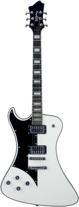 Hagstrom Electric Guitar, Fantomen, White Gloss, Left-Handed (Electric guitar, Mahogany)