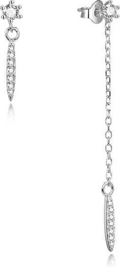 Image du produit Beneto ymmetric argent boucles d'oreilles avec zircons AGUP1974 (L) (Argent)