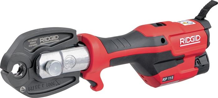 Image du produit Ridgid RIDGE TOOL sertisseuse RP 115 V15-22-28 1x batterie 12V 2,5Ah, chargeur, coffret (108 mm)