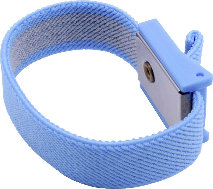 Image du produit Quadrios Bracelet poignet ESD Bleu Bouton-pression 10 mm (Protection statique)