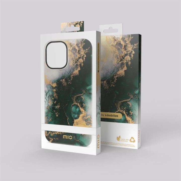Produktbild Mio Back panel cover Green Marble Magsafe Compatible for iPhone 17 Pro Max (Apple iPhone 17 Pro Max)