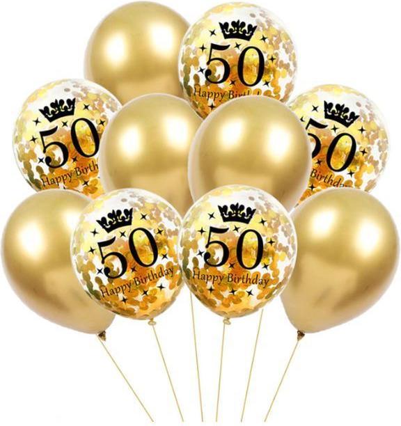 Actual product image MU Style Golden Series Balloon Set (10 pcs.) (10 x)