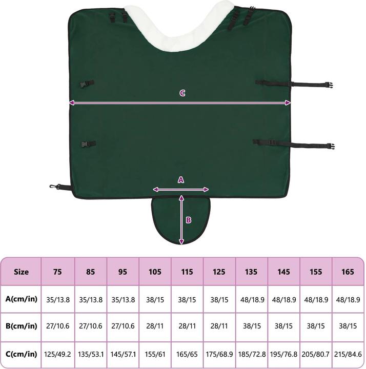 Immagine prodotto vidaXL Pferdedecke (135 cm)