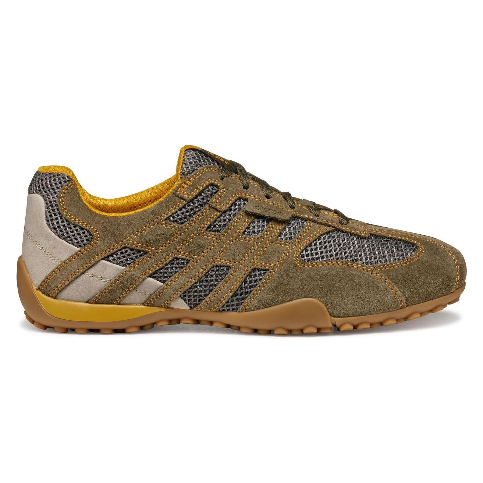 Geox, Herren, Sneakers, U Snake Original A - 64243, Grau, Braun, (45)