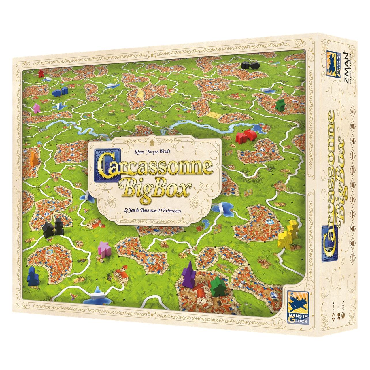 Hans im Glück Carcassonne - Big Box (f) (Französisch, 2 - 6 Spieler) (HIGCARCBB0102FR)