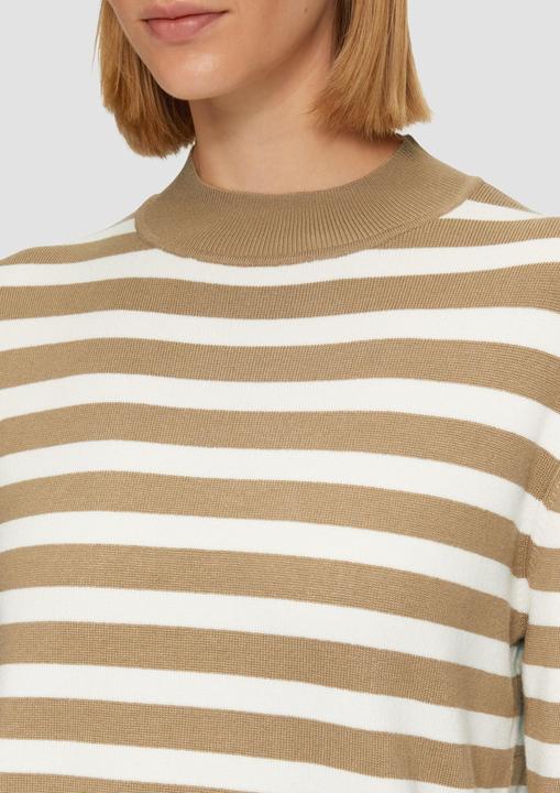 Produktbild S.Oliver Strickpullover Gestreifter Strickpullover mit ausgestellten Ärmeln (36)