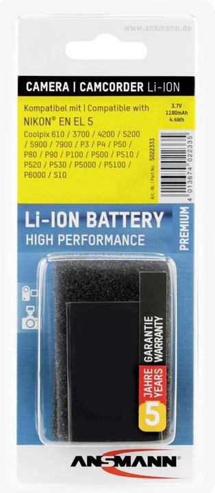 Actual product image Ansmann Nikon EN-EL5 battery (Camera battery)