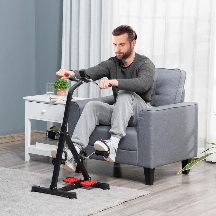 Actual product image Homcom Pedaltrainer Stahl Schwarz