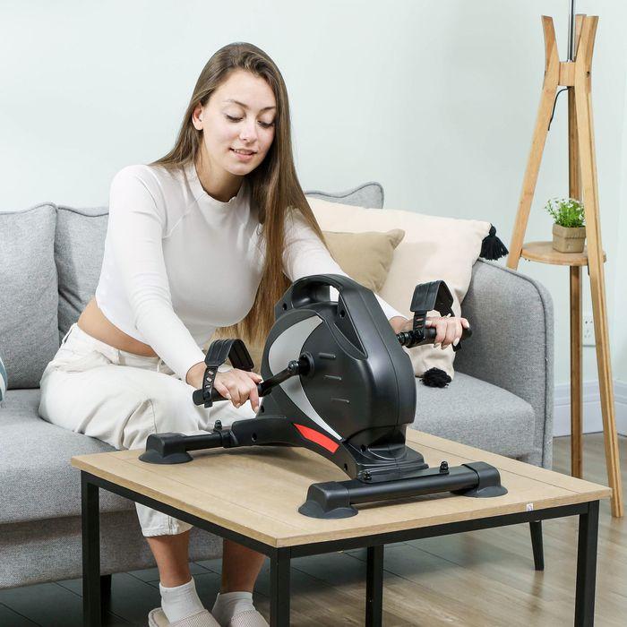 Actual product image Swisshandel24 Pedaltrainer leiser Mini Heimtrainer mit 8 Stufen Magnetwiderstand LCD-Display