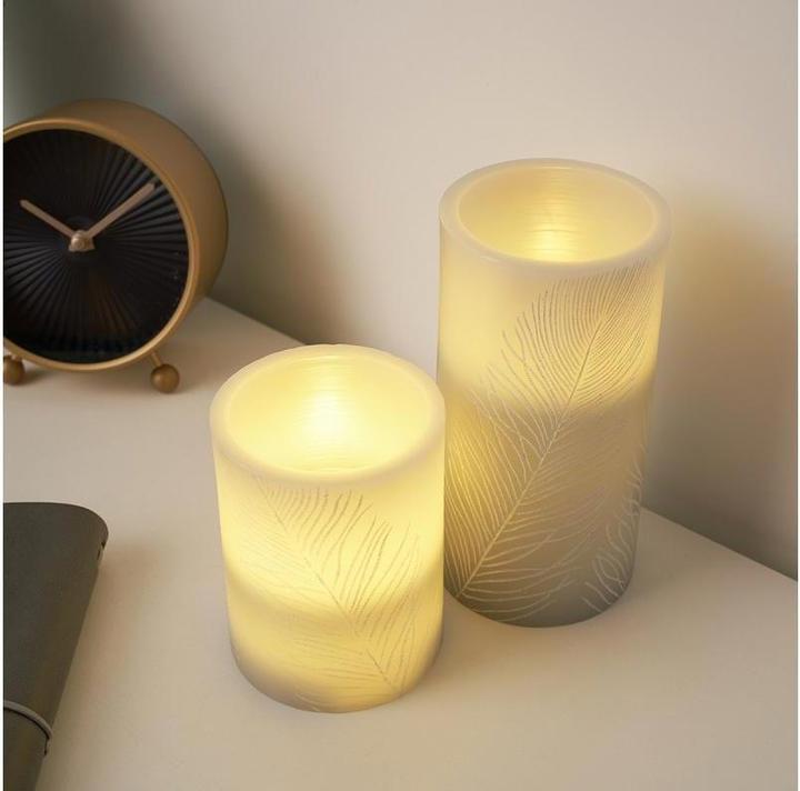 Produktbild Pauleen LED Wachskerze Cosy Feather 2er Set (2 x)