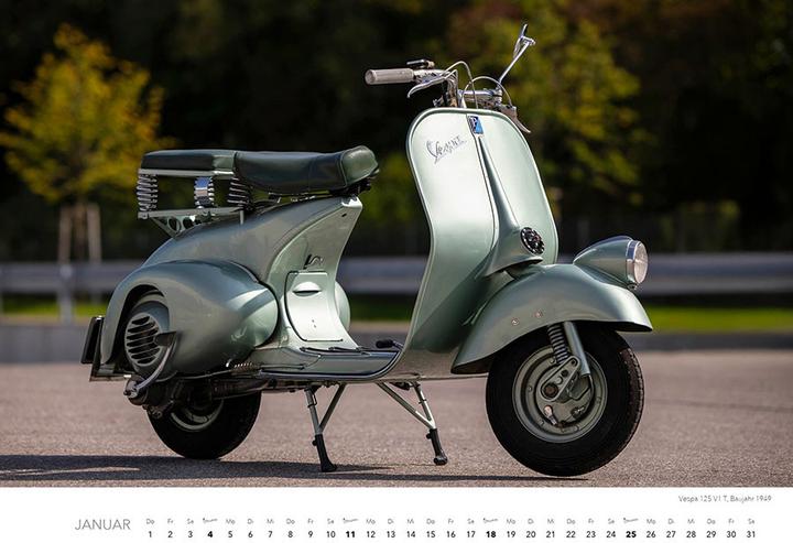 Produktbild Vespa Kalender 2026 (47.5 x 33 cm)