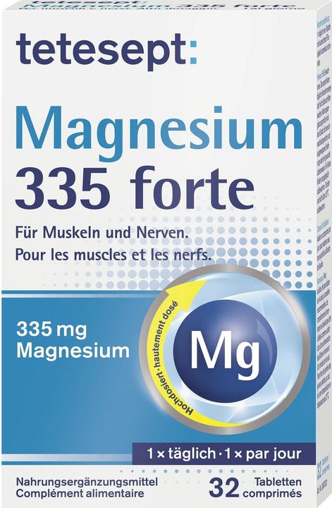 Tetesept Magnésium 335 forte (32 pcs, Cachets, 56 g)