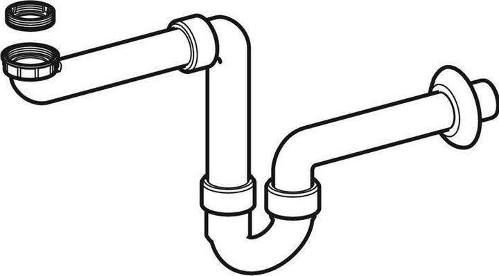 Produktbild Geberit Raumsparsiphon (Röhrensiphon, 1 1/4")