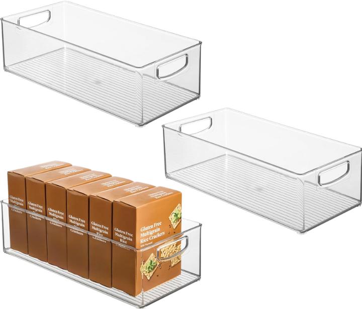 iDesign Boîte de rangement extra-longue BINZ (lot de 3)