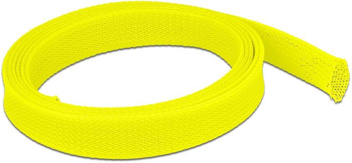 Actual product image Delock Braided hose expandable 2 m x 25 mm yellow (Cable conduit, 200 cm)