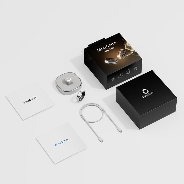 Immagine prodotto RingConn Smart Ring Gen 2 Air (11, Argento)