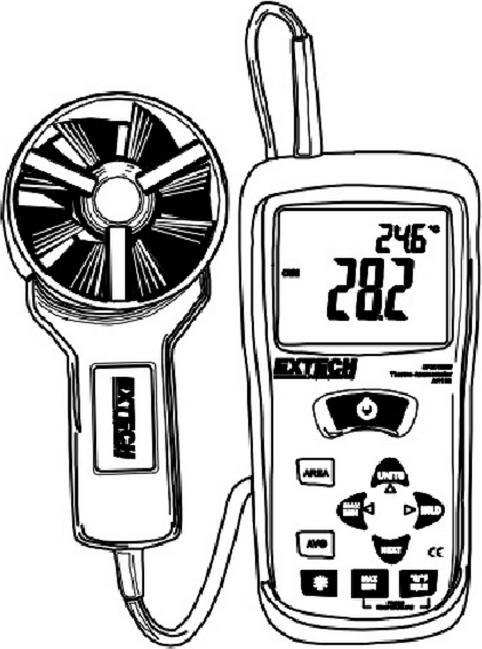 Actual product image Extech Thermo-anemometer, 0.4... 30m/s, -10... 60°C