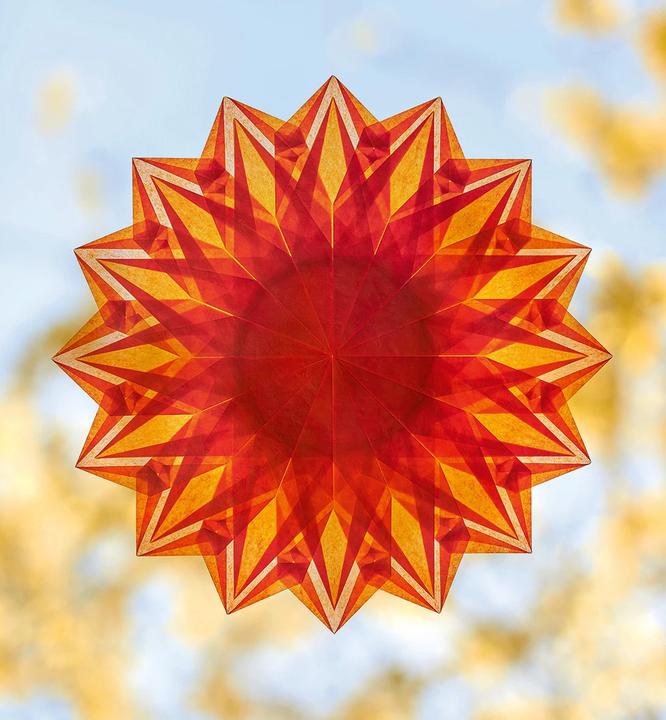 Actual product image Magische Fenstersterne aus Seidenpapier (German, Frédérique Guéret, 2021)