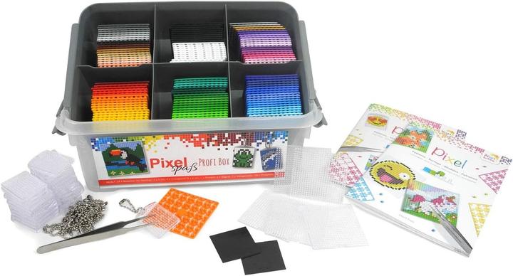 Pracht Kit créatif perles à picots, 126 plaques, 24 médaillons, 5 bases, 2 aimants, pincette et modèles