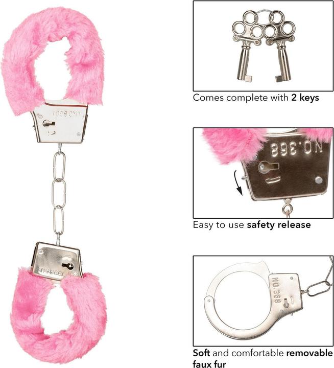 Actual product image CalExotics Playful Furry Cuffs