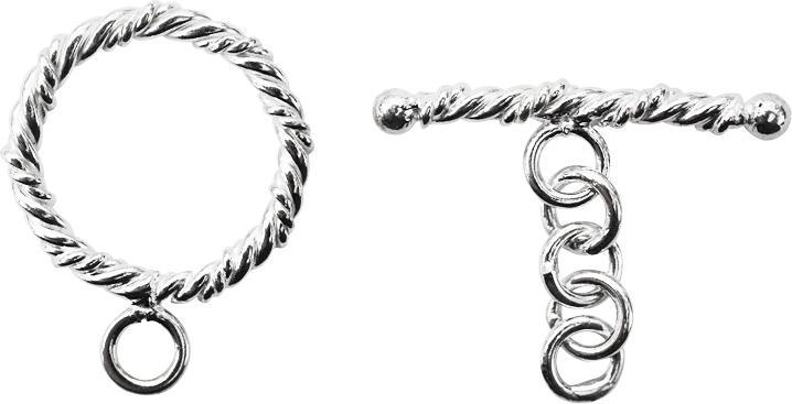 Actual product image Leyda Twisted Toggle Clasp