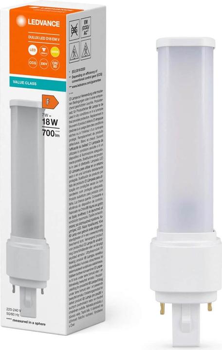 Immagine prodotto Ledvance Lampada compatta a LED (G24d-2, 7 W, 700 lm, 1 x, F)