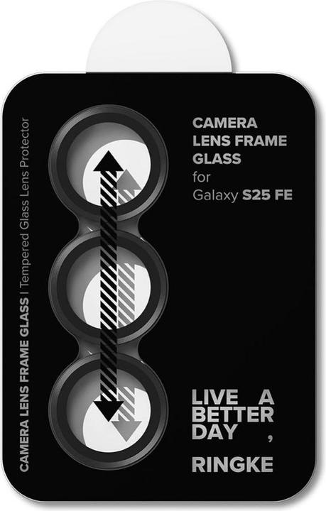 Actual product image Ringke - Camera Lens Frame Glass (2 pack) - Samsung Galaxy S25 FE - Black (2 pcs., Samsung Galaxy S25 FE)