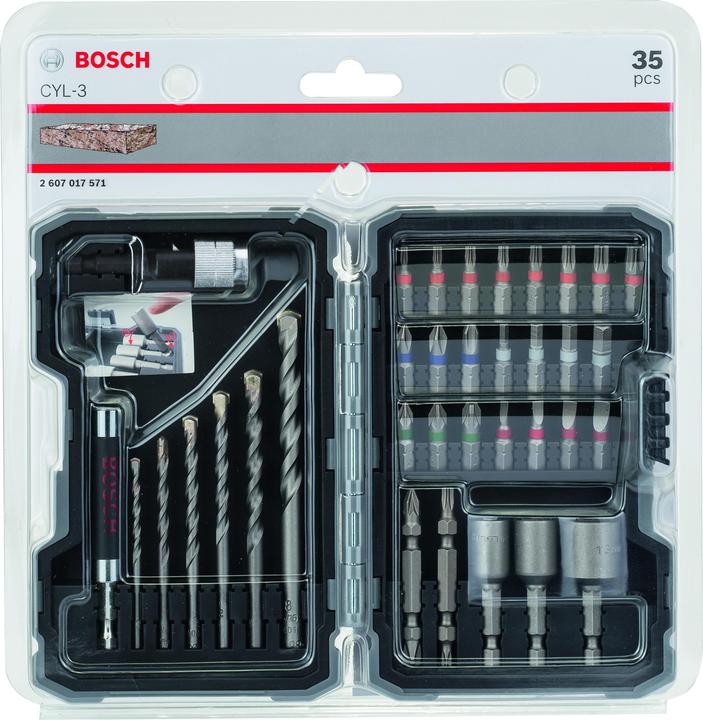 Actual product image Bosch Professional Concrete drill and bit set 35 pcs.