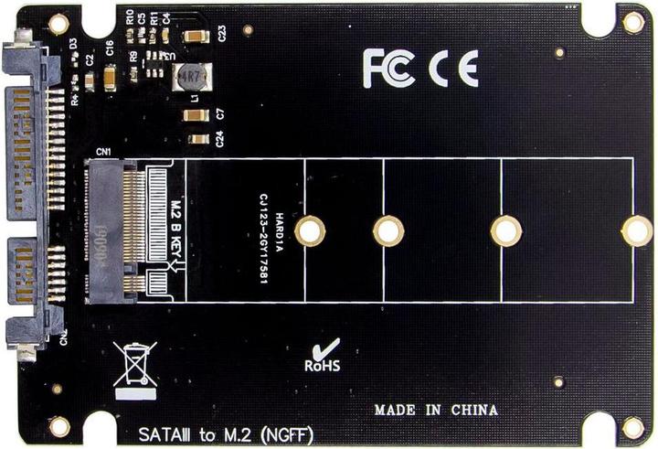 Produktbild MicroConnect MC-SSDSATACONV1 Schnittstellenkarte/Adapter M.2 Eingebaut