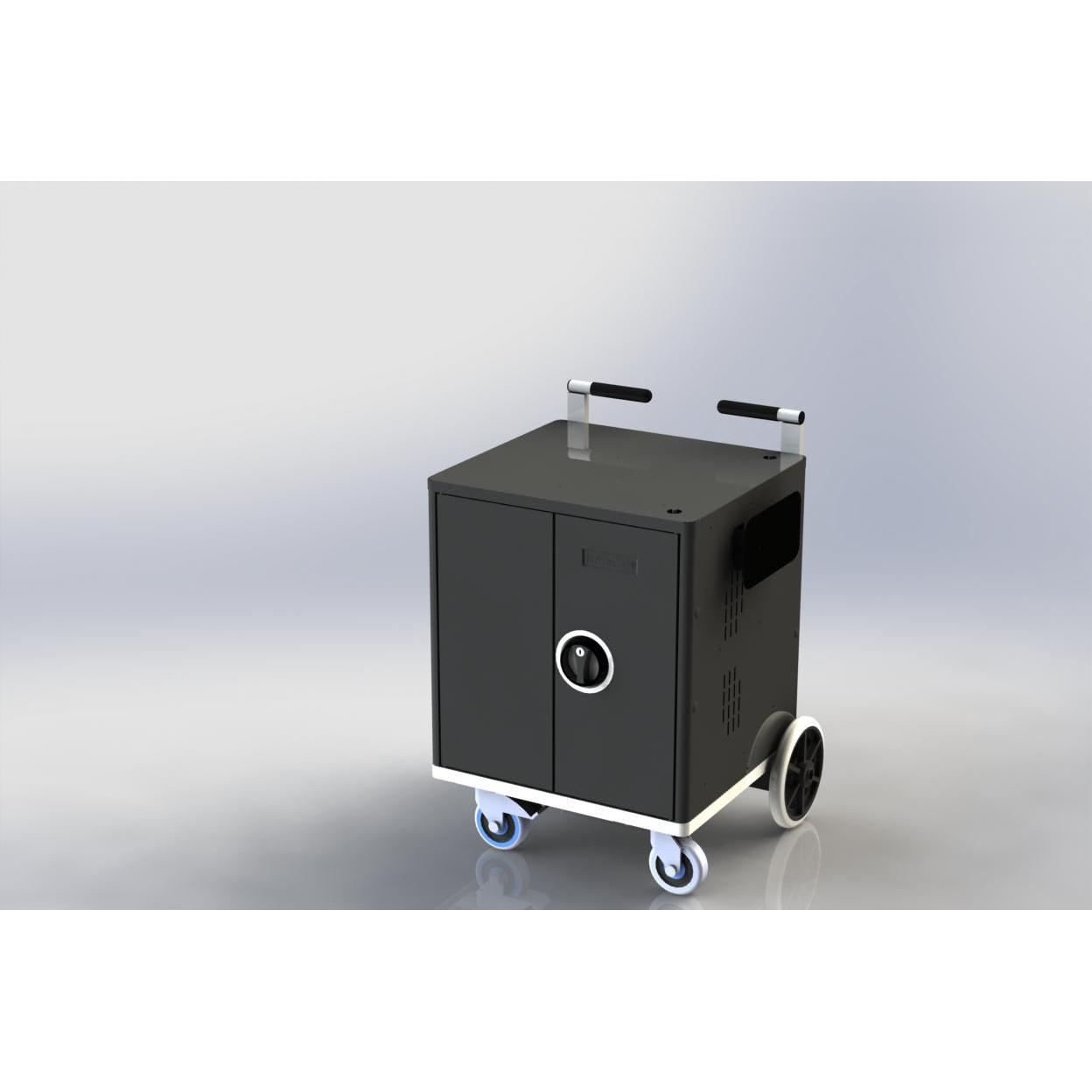 Leba NoteCart for storage, Notebookwagen, Schwarz, Grau