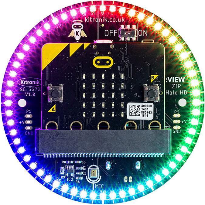 Thumbnail - Kitronik 5672 development board accessory Expansion board Black, White, Entwicklungsboard Zubehör, Weiss, Schwarz
