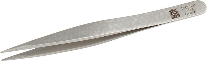 Produktbild RS PRO Edelstahl Pinzette Säurebeständig, Spitze Flach, 120 mm