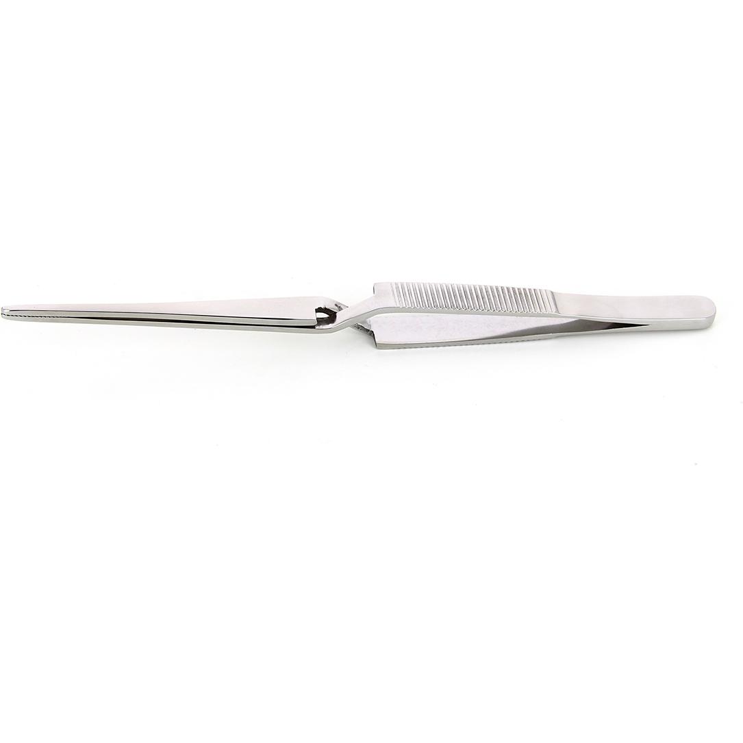 Rs Pro, Pinzette, Edelstahl Pinzette, Säurebeständig, Spitze Gerade, Abgerundet Geriffelt, 165 mm