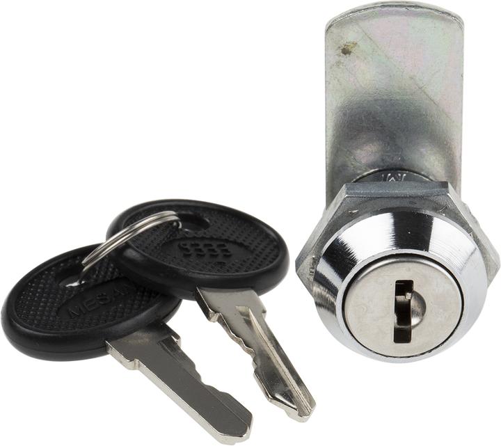 Image du produit RS PRO Serrure à tiroir, 20.2 x 17.2mm, déverrouillable par clé