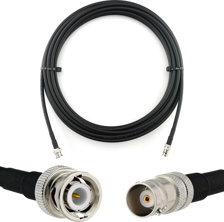 Actual product image Rangeful BNC Male to BNC Female 5m Coaxial Cable??? HF240 (LMR240 equivalent) HF240-BNCM-BNCF-5