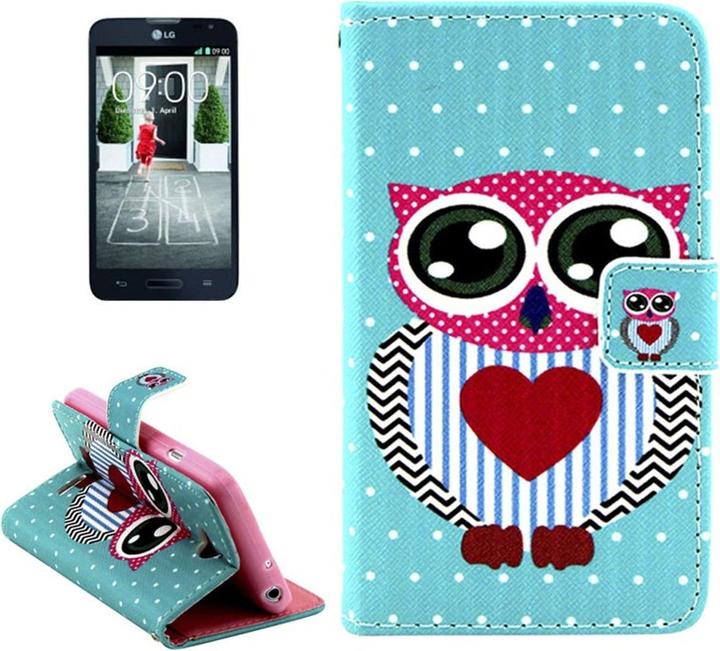 Actual product image König Design Protective cover mobile phone case (flip landscape) for mobile phone LG L70 / L70 Dual D325 owl (LG L70)