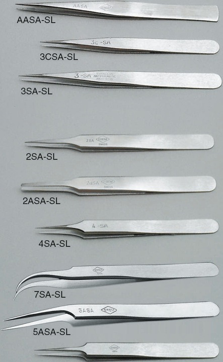 Produktbild Weller Erem Erem Edelstahl Pinzette Säurebeständig, Spitze Gerade, Spitz Zulaufend, 110 mm