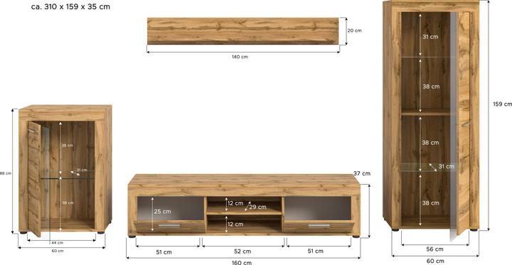 Actual product image Xonox Home Jam (310 x 35 x 169 cm)