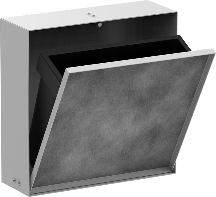 Produktbild hansgrohe XtraStoris Rock Abfalleimer, Einbau, befliesbare Tür, 390x100x390mm, 4 Liter Inhalt, 5608 (4 l)