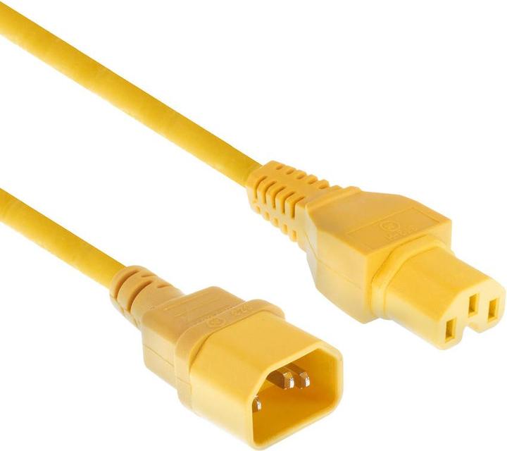 Cavo di alimentazione C14 - C15 giallo 2 m (2 m)