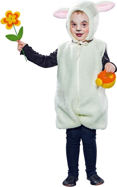 Immagine prodotto Festartikel Müller Tuta da pecora per bambini: con cappuccio e coda (92)