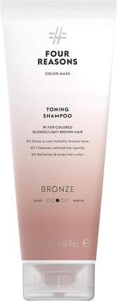 Actual product image Four Reasons Color Mask Shampoo Sulfate Free Toning for Blonde and Light Brown Hair VEGAN 8.5 oz Bro (Liquid shampoo)